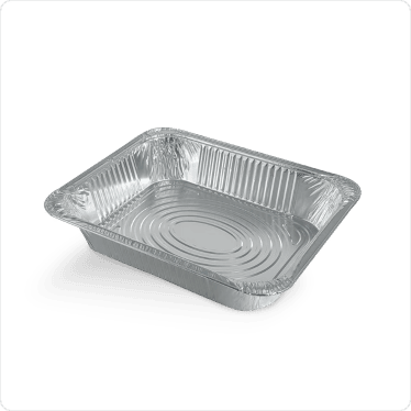 Wrinkled foil Containers